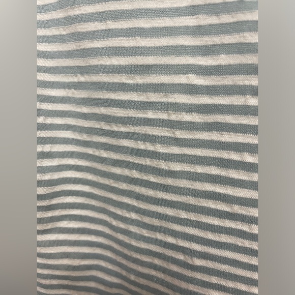 Lucky Brand Blue / White Striped Knot Front Tee Shirt - Size S - Picture 6 of 6